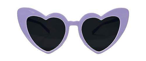 Heart Shaped Fashion Eyewear Sunglasses for Women - Solids