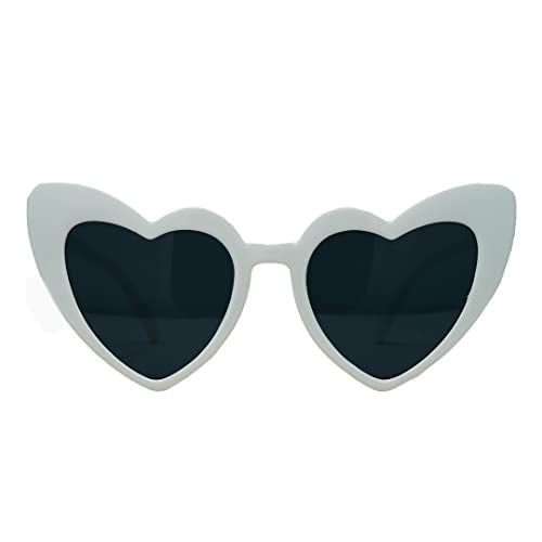 Heart Shaped Fashion Eyewear Sunglasses for Women - Solids