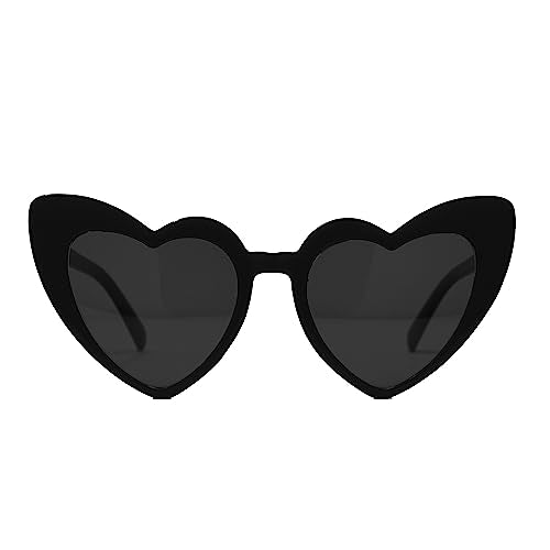 Heart Shaped Fashion Eyewear Sunglasses for Women - Solids