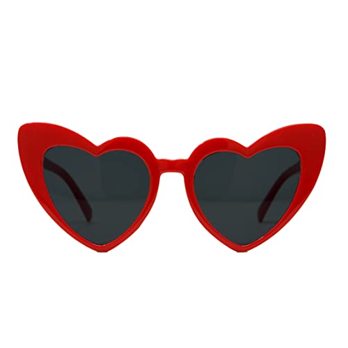 Heart Shaped Fashion Eyewear Sunglasses for Women - Solids