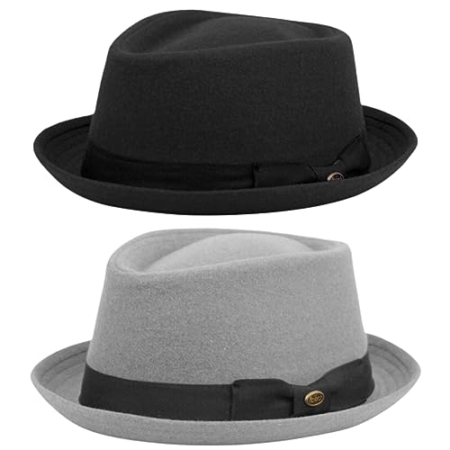 Wool Fedora Diamond Shaped by Funky Junque