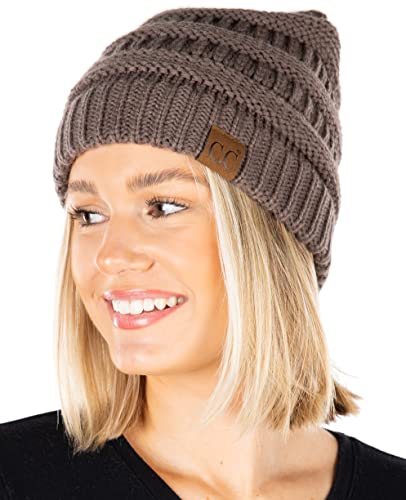 Funky Junque Exclusives Solid Ribbed Beanie