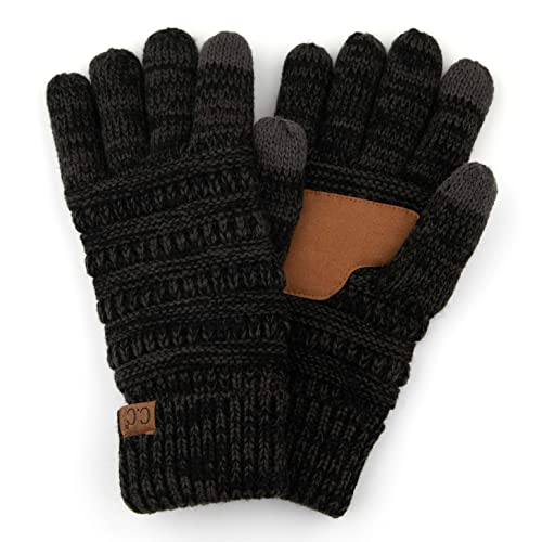 Multicolor Knit Fleece Lined Gloves by Funky Junque