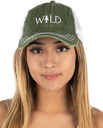 Wild Distressed Vintage Patch Baseball Cap by Funky Junque