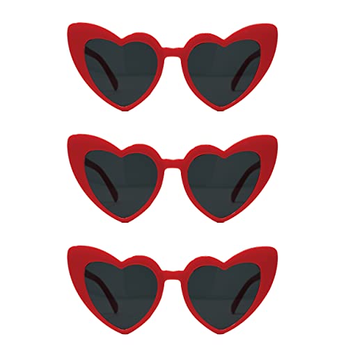 Heart Shaped Fashion Eyewear Sunglasses for Women - Solids