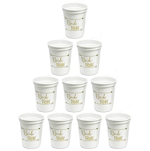 Bachelorette Bride & Bride Tribe 16 Oz Party Cups by Funky Junque