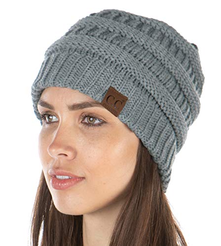 Funky Junque Exclusives Solid Ribbed Beanie