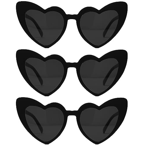 Heart Shaped Fashion Eyewear Sunglasses for Women - Solids