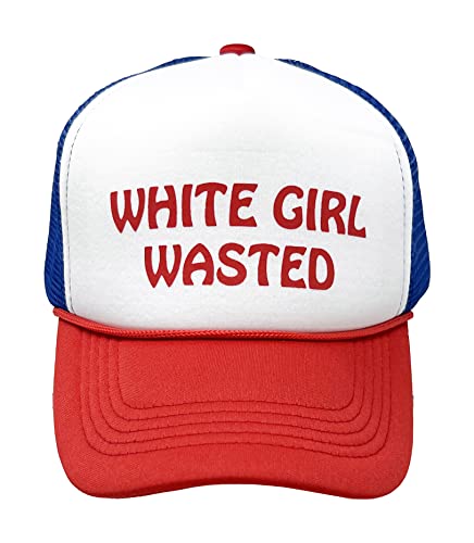 White Girl Wasted Foam Trucker Hat by Funky Junque