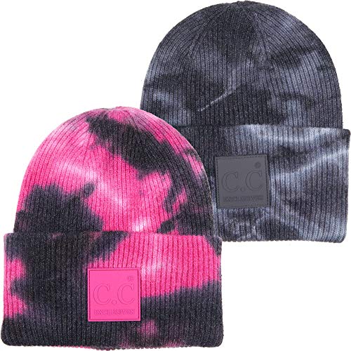 Tie Dye Cuffed Beanie by Funky Junque