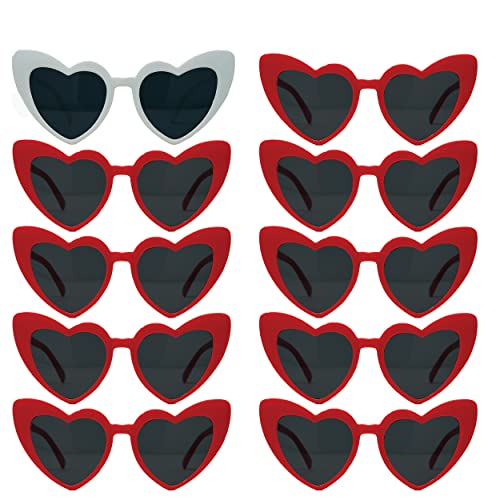 Heart Shaped Fashion Eyewear Sunglasses for Women - Solids