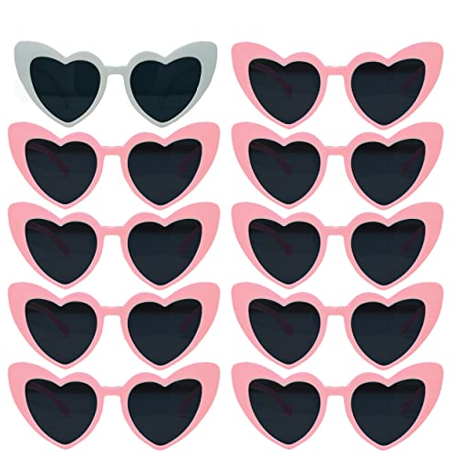 Heart Shaped Fashion Eyewear Sunglasses for Women - Solids