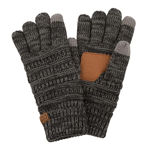 Multicolor Knit Fleece Lined Gloves by Funky Junque