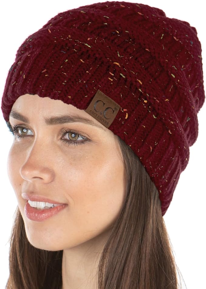 Funky Junque Exclusives Solid Ribbed Beanie