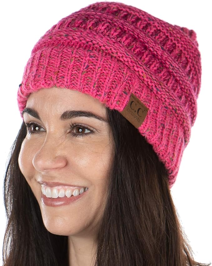 Funky Junque Exclusives Solid Ribbed Beanie