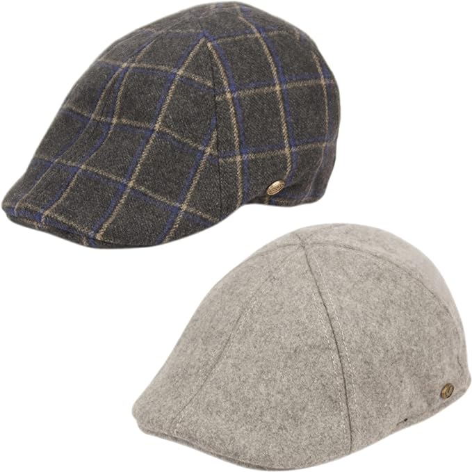 Wool Blend Newsboy Flat Caps