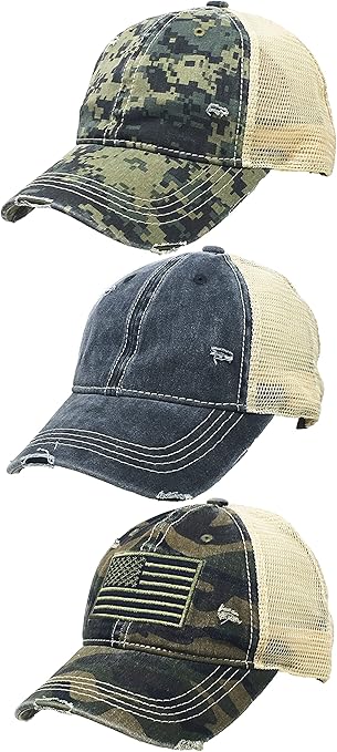 3 Pack Mesh Trucker Hat by Funky Junque