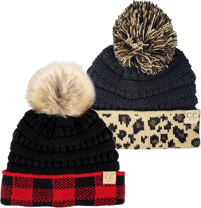 Kids Pom Beanie by Funky Junque