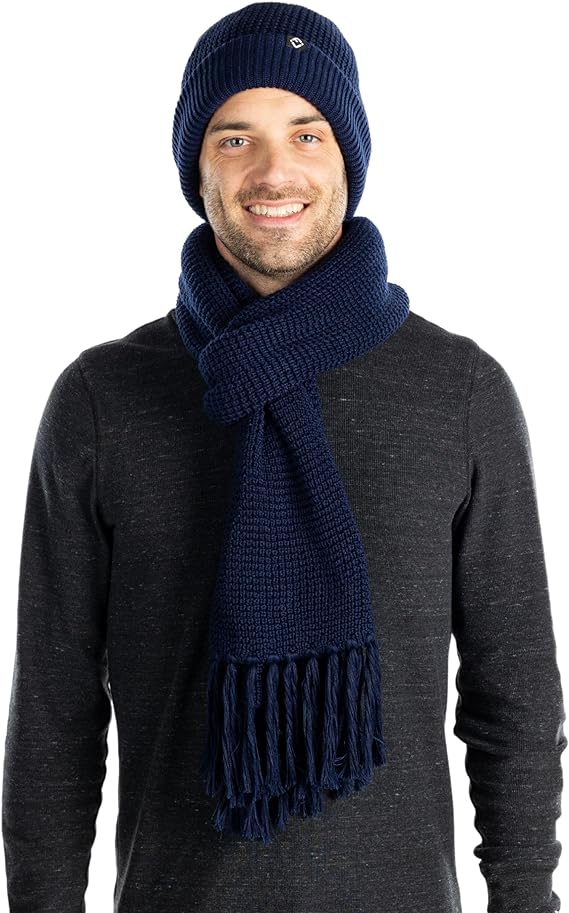 Men Beanie Blue, outlets Men Beanie set, Hand Knit Scarf men, Winter Hat, Knit Scarf and Hat set, Ready to ship