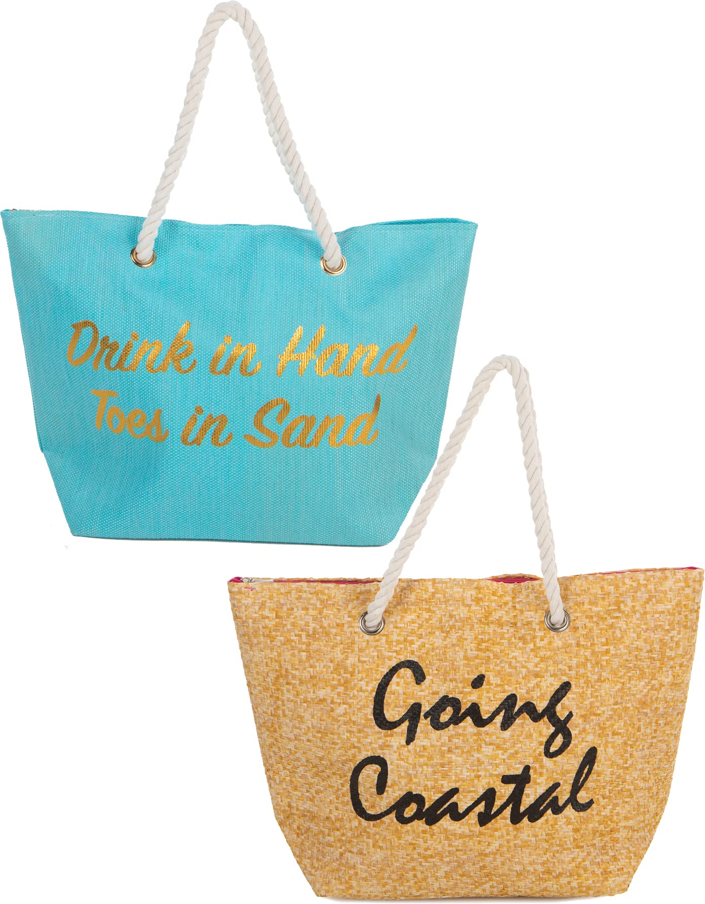 Sayings Beach Tote by Funky Junque