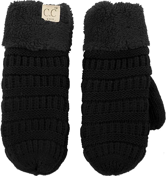 Kids Lined Mittens by Funky Junque