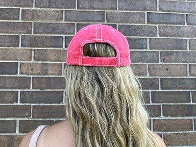 And So the Adventure Begins Distressed Patch Hat by Funky Junque