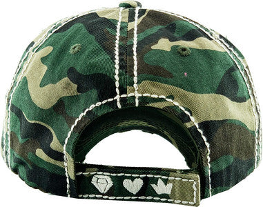 Wife Mom Boss Distressed Patch Hat by Funky Junque