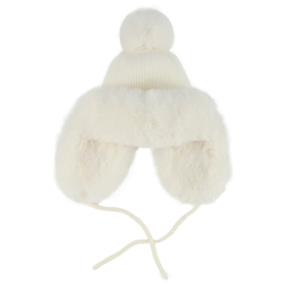 Fluffy Knit Trapper Hat by funky junque