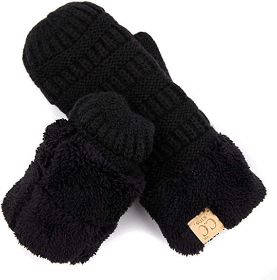 Kids Lined Mittens by Funky Junque