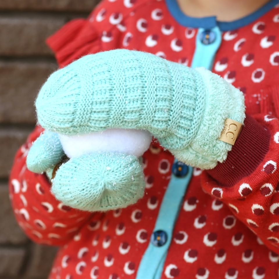 Kids Lined Mittens by Funky Junque