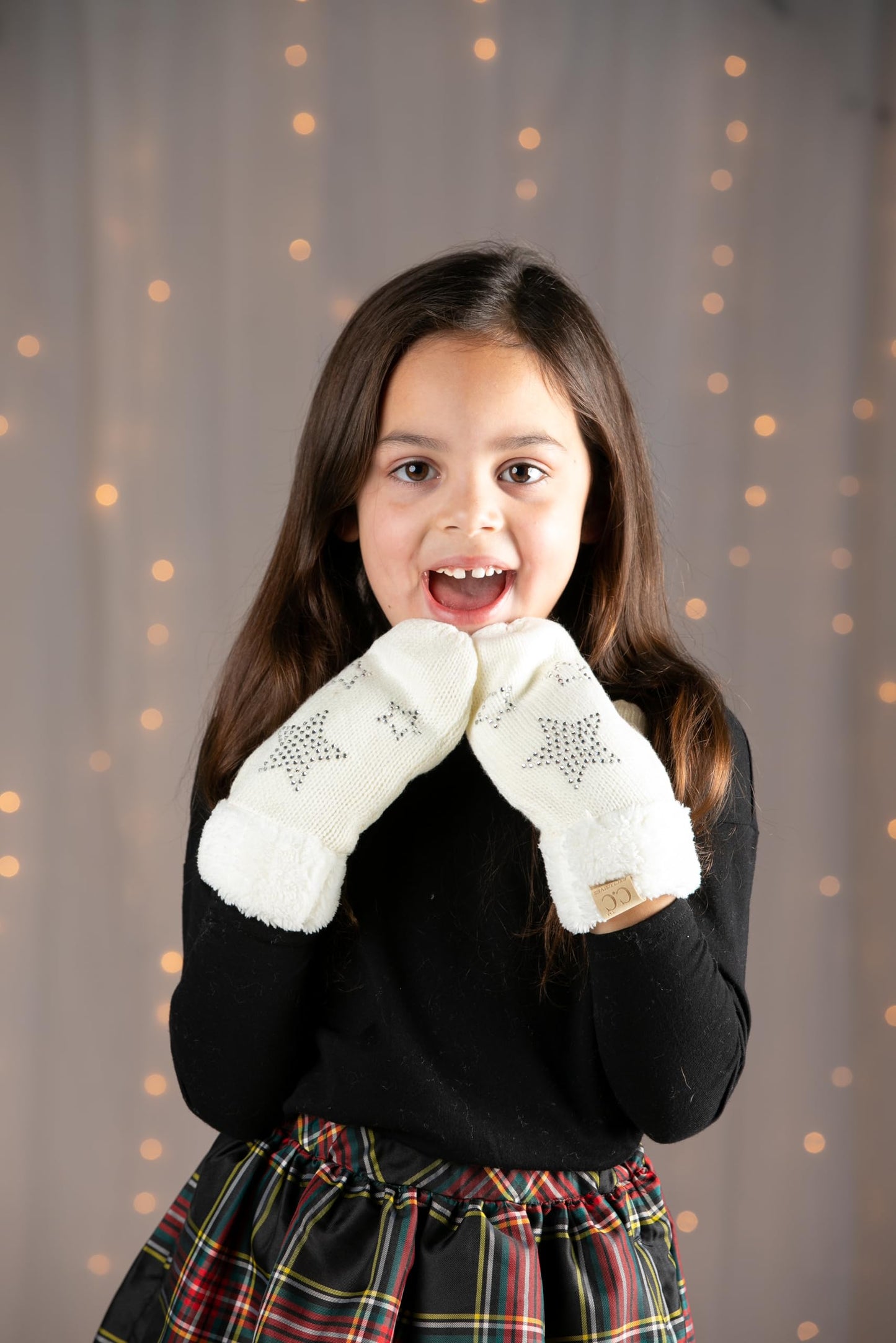 Kids Lined Mittens by Funky Junque