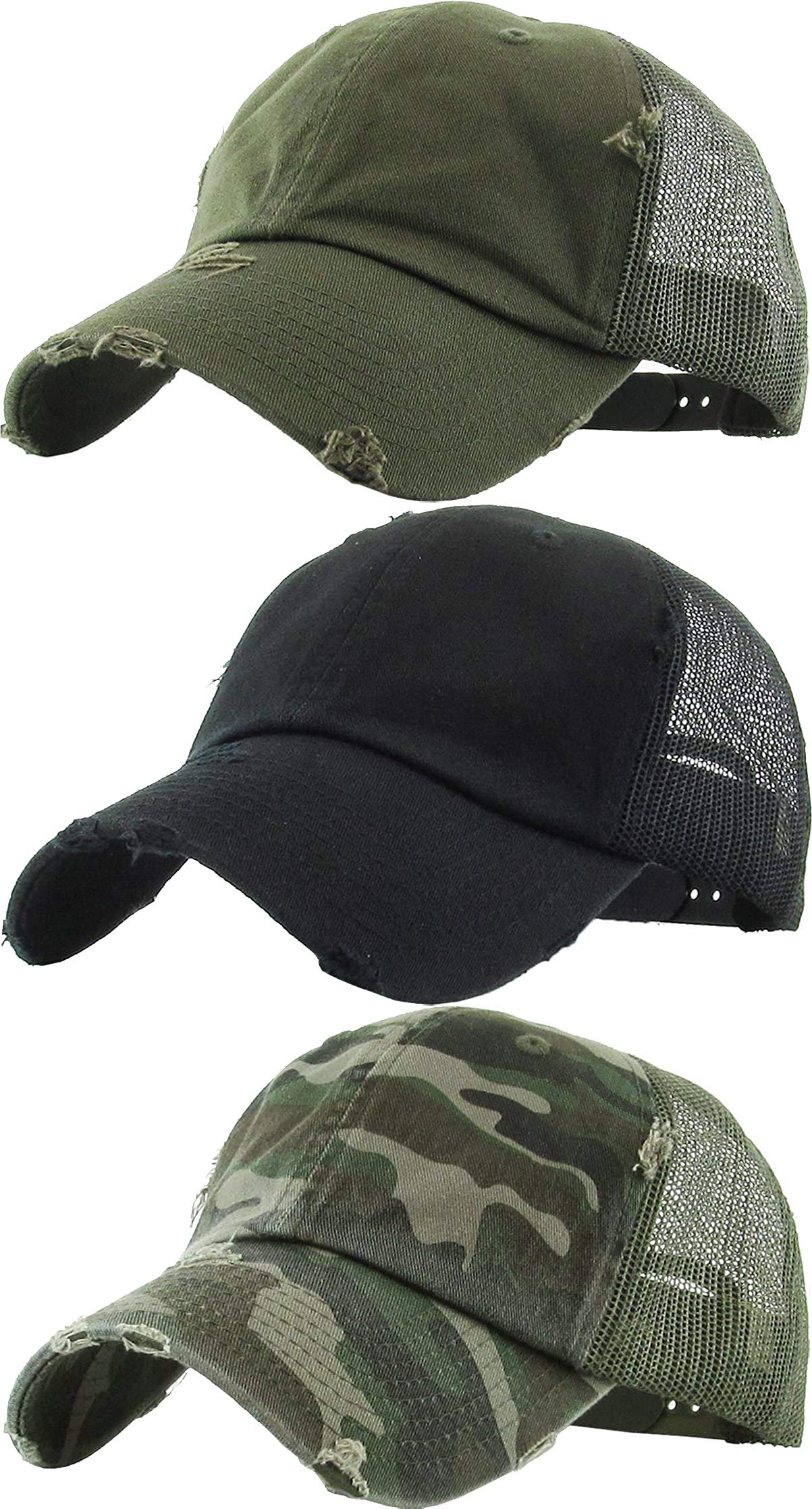 3 Pack Mesh Trucker Hat by Funky Junque