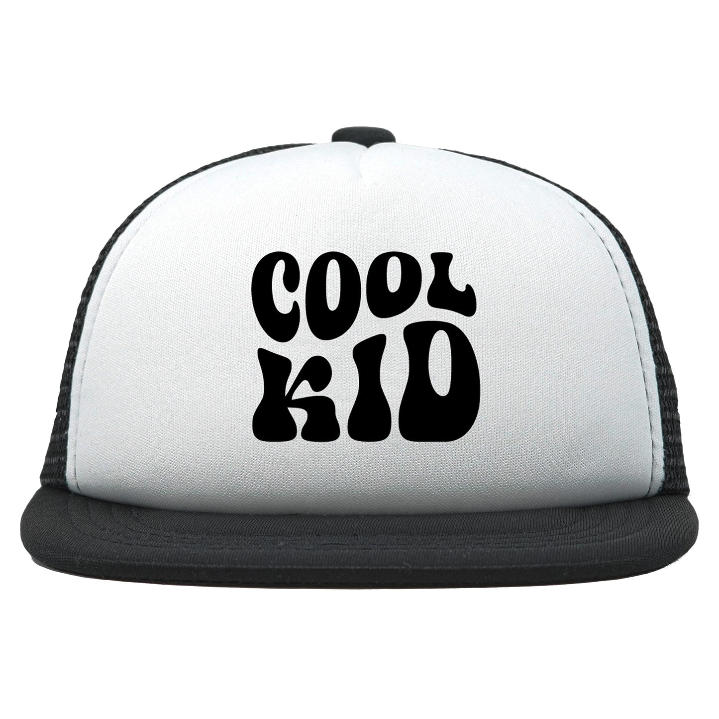 Kids Flat Brim Trucker Hat by Funky Junque