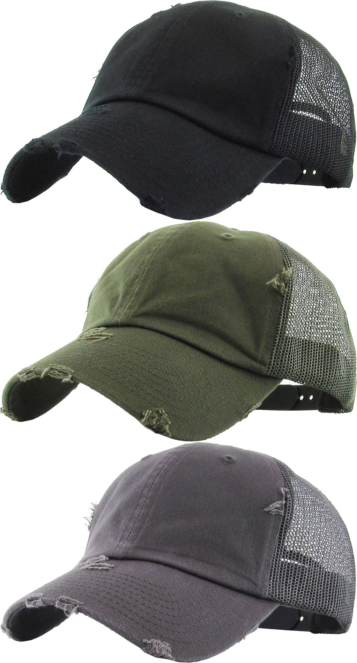 3 Pack Mesh Trucker Hat by Funky Junque