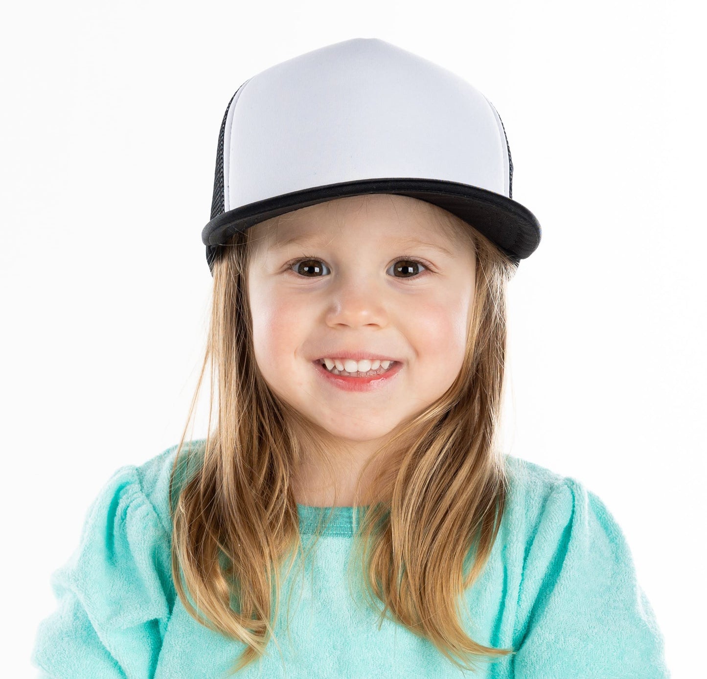 Kids Flat Brim Trucker Hat by Funky Junque