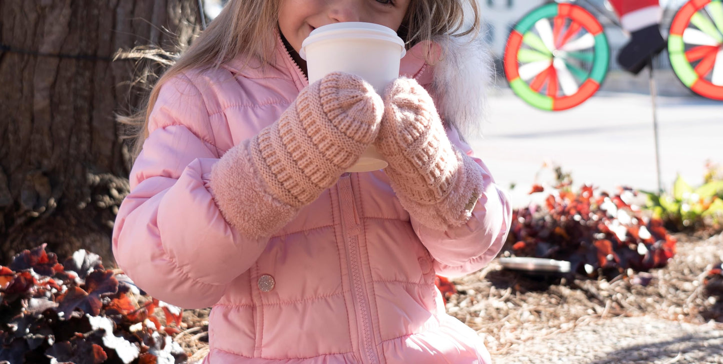 Kids Lined Mittens by Funky Junque