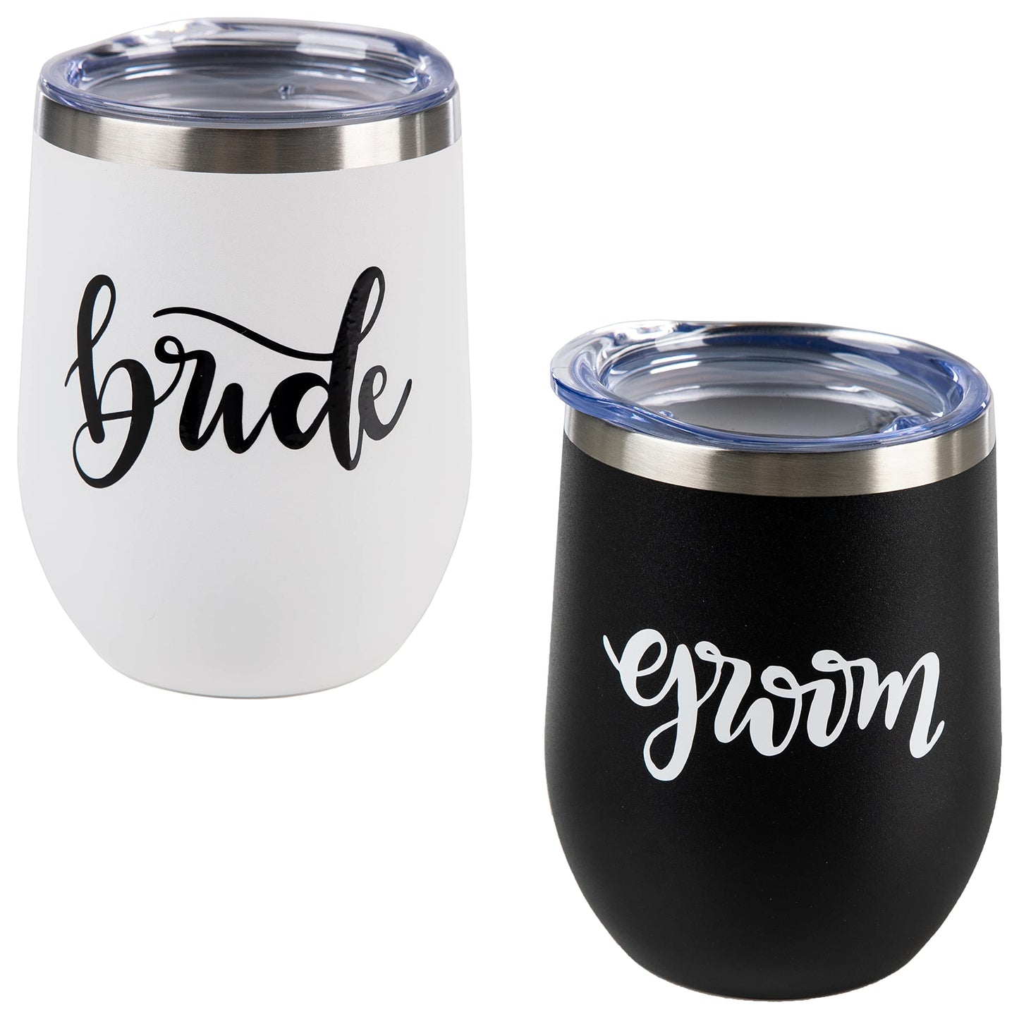 Stainless Steel 12 Oz. Wine Tumblers by Funky Junque