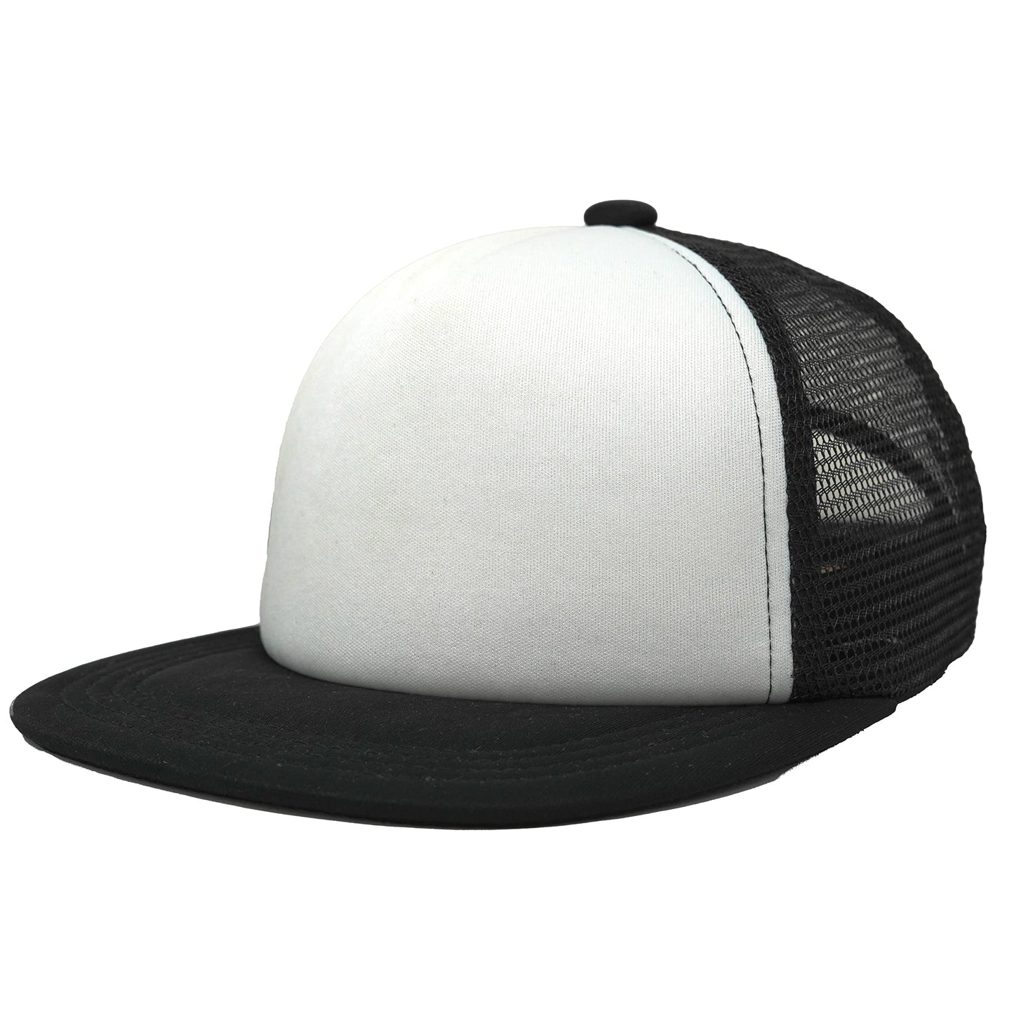 Kids Flat Brim Trucker Hat by Funky Junque