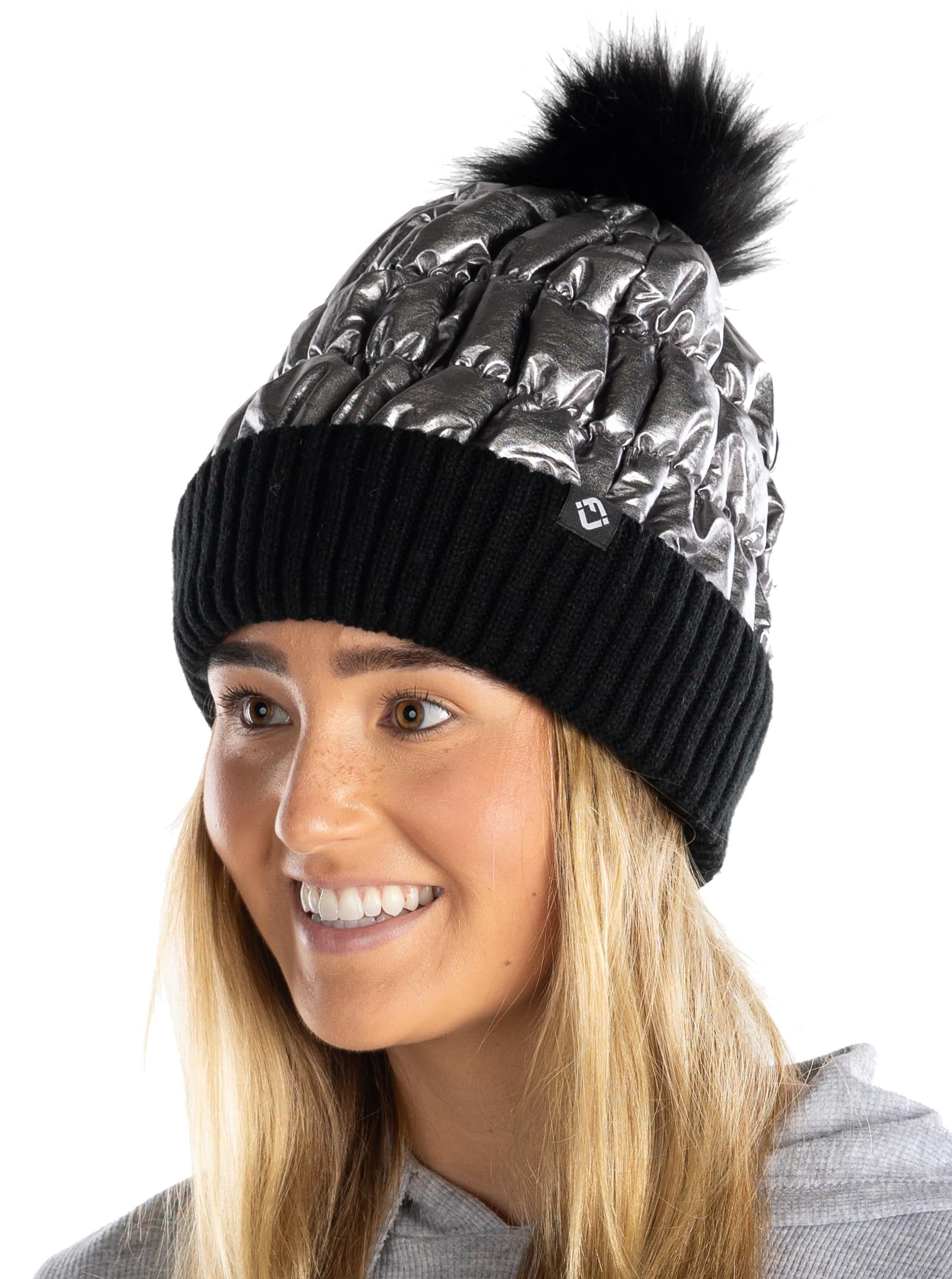 Puffer Beanie Faux Fur Pom by Funky Junque – FUNKY JUNQUE