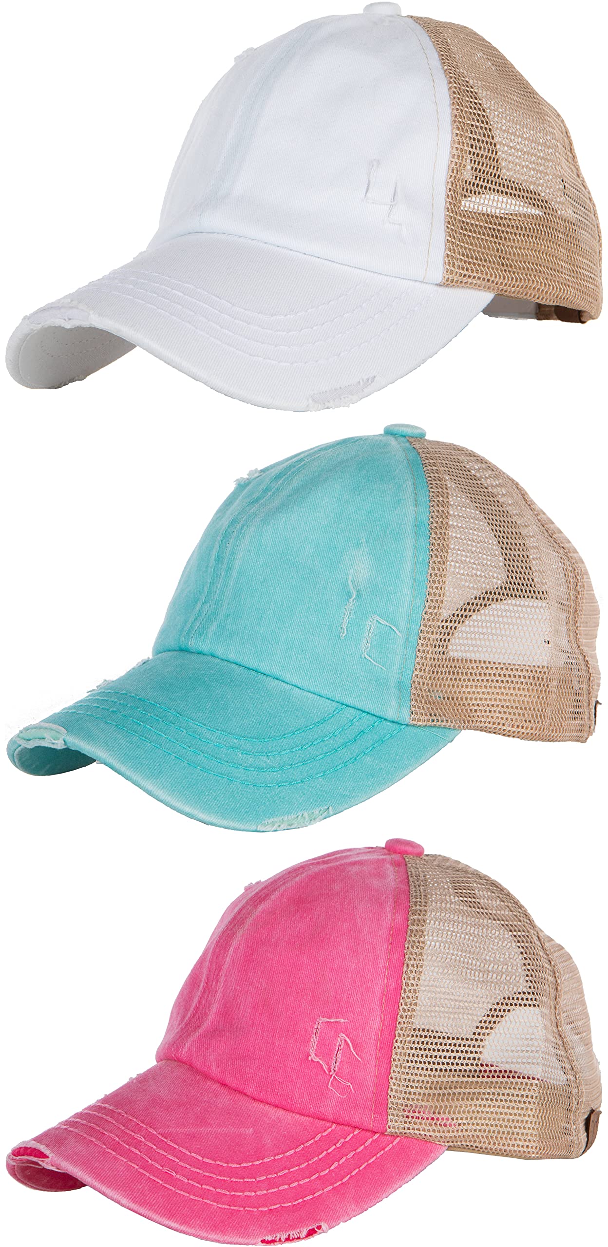 3 Pack Mesh Trucker Hat by Funky Junque