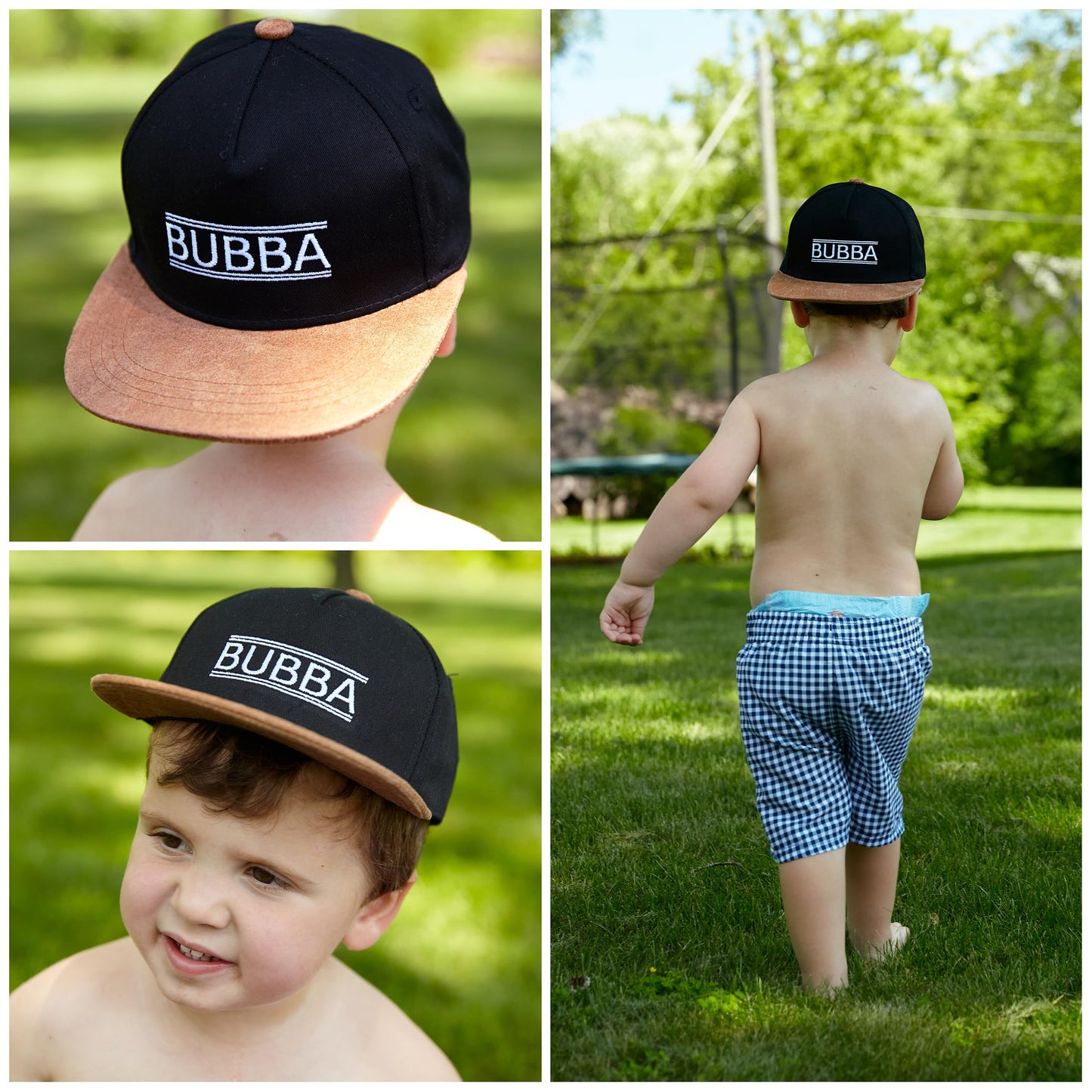 Kids Flat Brim Trucker Hat by Funky Junque