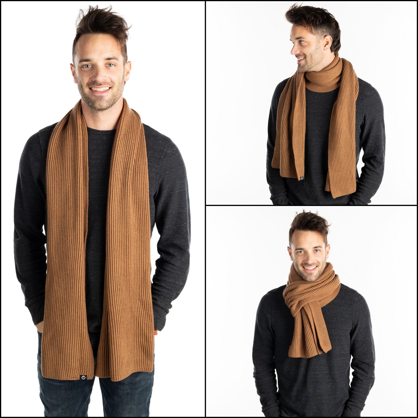 Ribbed Knit Buttery Soft Scarf by Funky Junque