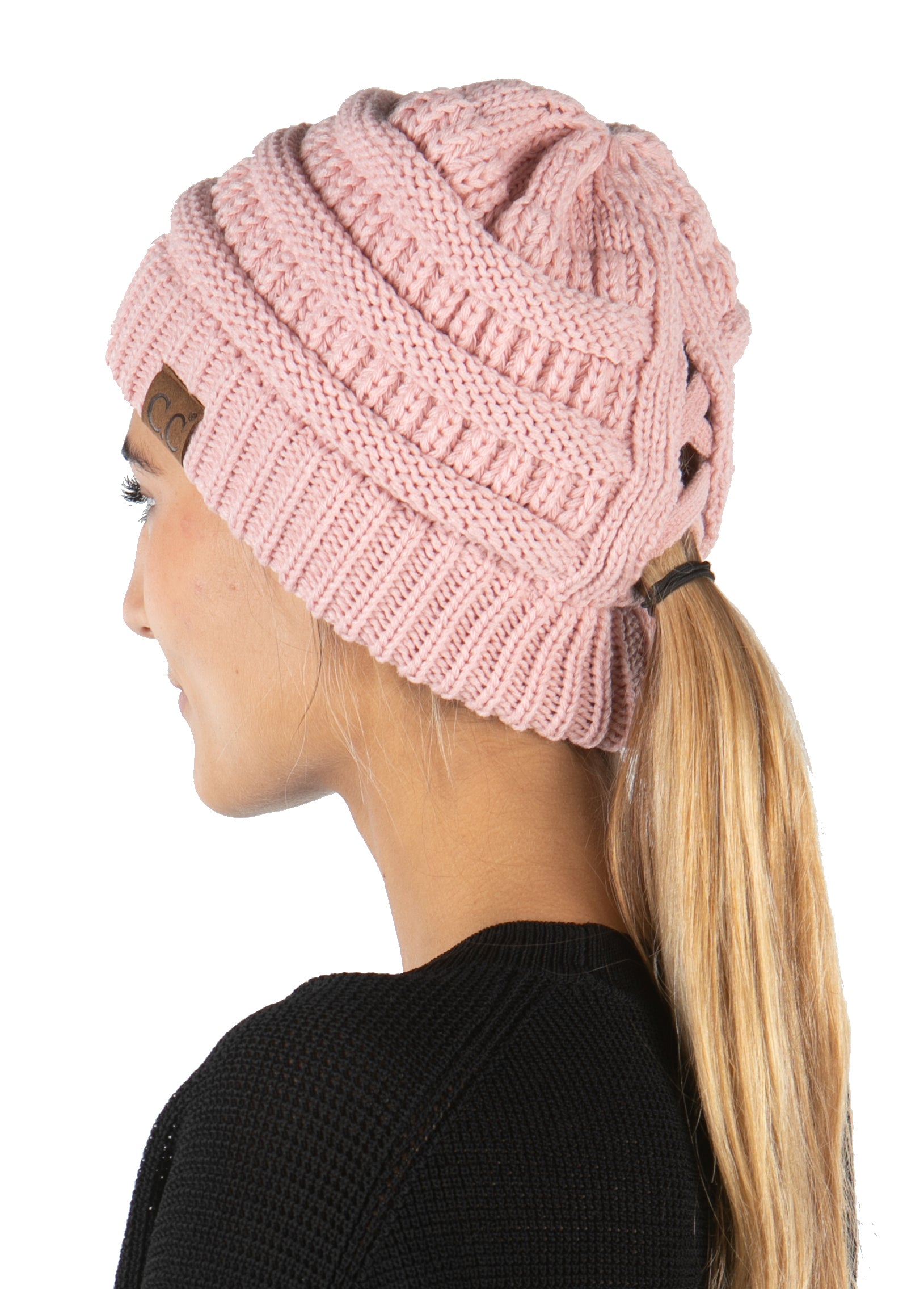 Criss Cross Ponytail Beanie by Funky Junque – FUNKY JUNQUE