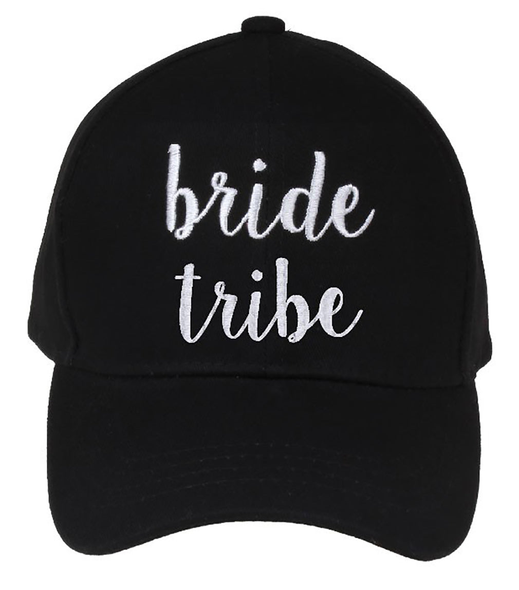 C.C Embroidered Baseball Cap - Bride Tribe (Black) – FUNKY JUNQUE