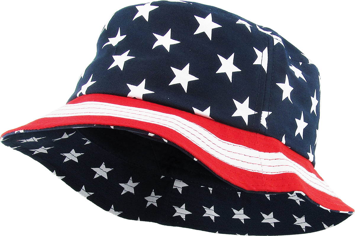  Kings Of NY NJ New Jersey Stars Circle American Flag Style Bucket  Hat Black : Clothing, Shoes & Jewelry